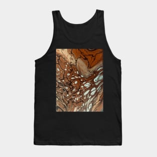 Milk Chocolate acrylic pouring Tank Top